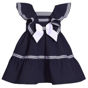 Bonnie Jean Kira Nautical Sailor Dress 12 Months